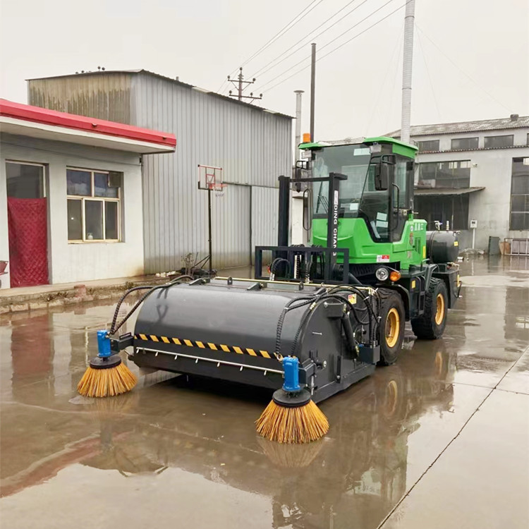 船厂码头用装载机清扫器 铲车改装扫地机 3/5吨叉车改装扫煤渣石