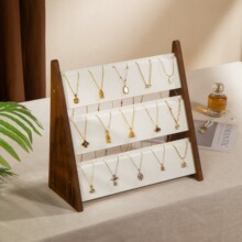 饰品展示架项链高级吊坠木质挂架戒指收纳架手饰陈列立式首饰架