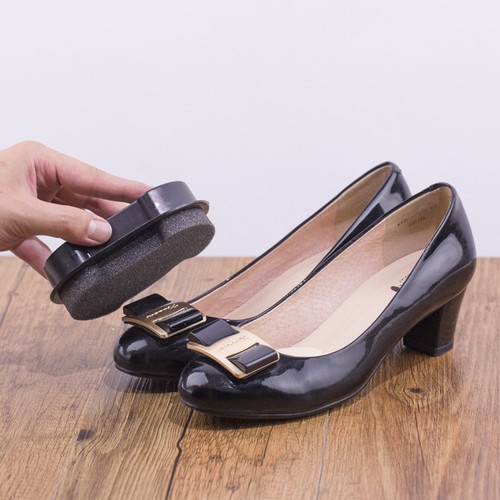 Shoe polish, shoe brush, integrated sponge shoe polish, colorless universal leather shoe polish, shoe wax, black leather maintenance oil