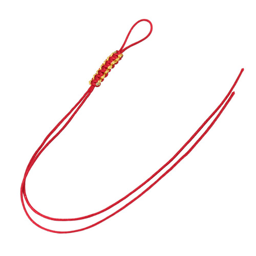 Silver and Gold Colored Thread No. 73 Flat Knot Pull Ring DIY Pendant Necklace Tail Line Keychain Accessory Fake Hoop Material Wholesale