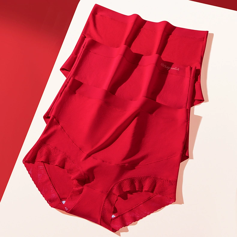 Нижнее белье для беременных Modal Красный хлопок с высокой талией