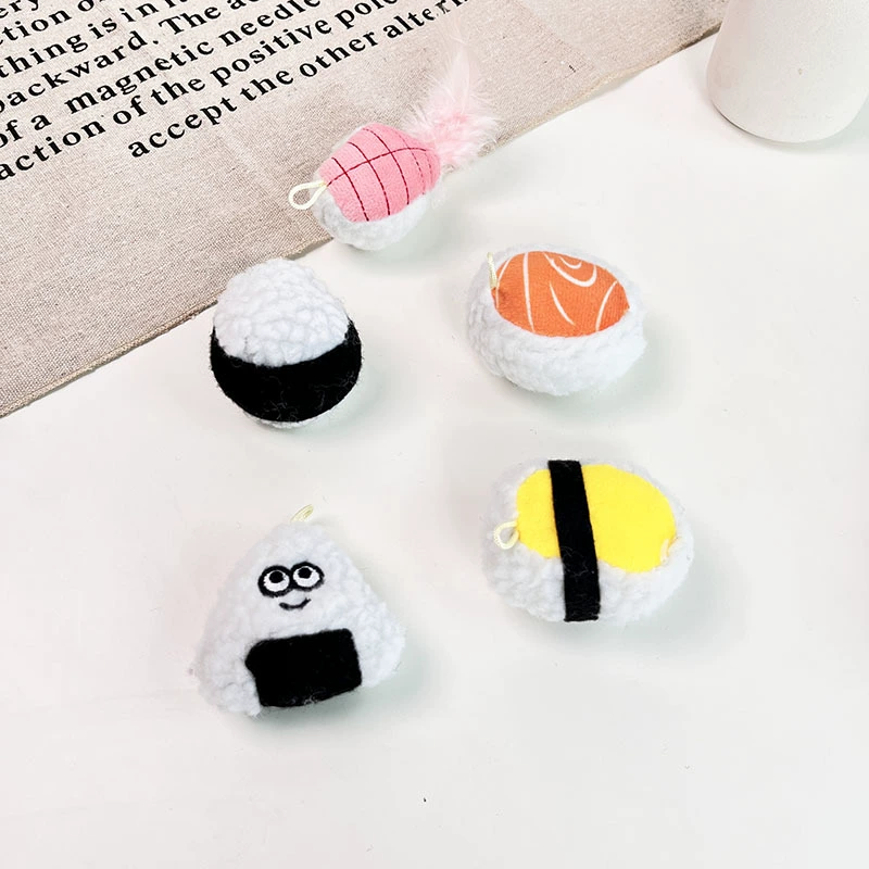 Ins Корея нюхает вокальные игрушки Кошки суши плюшевые игрушки для домашних животных милые плюшевые суши имитация рисовых шариков