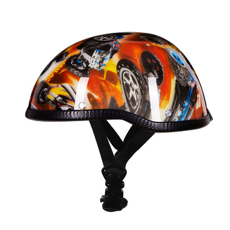 Comercio exterior transfronterizo retro primicia casco Harley medio casco batería coche eléctrico casco de coche fábrica al por mayor generación