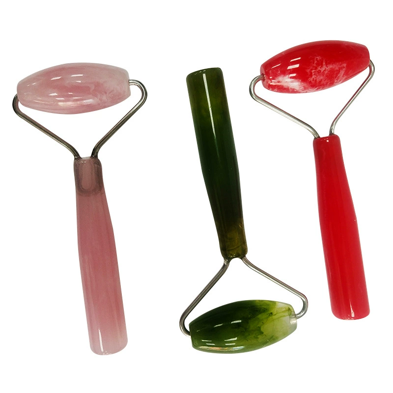 Massager wax agate for face, cosmetic crystal jade