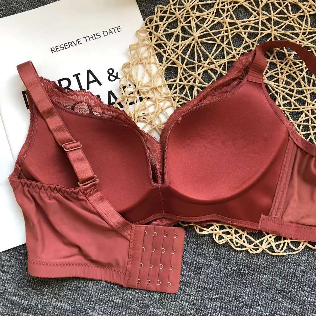 Nuevo Sujetador de encaje cintura ajustable que adelgaza la ropa interior de pecho pequeño empuja hacia arriba la ropa interior cómoda empuja hacia arriba el sujetador sin costuras