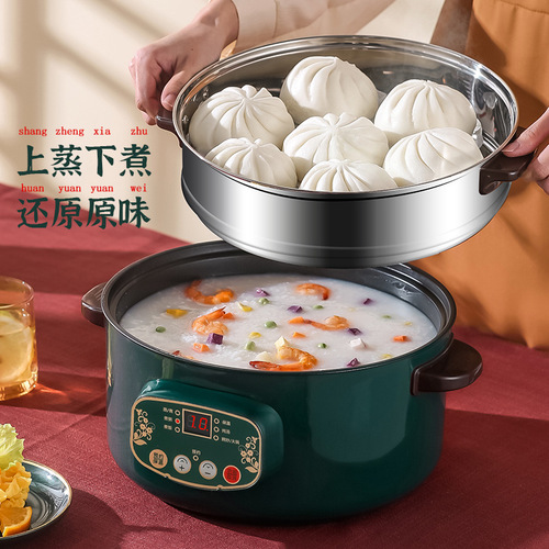Xinguo Chaofeng smart electric steamer household three-layer automatic power-off scheduled timer steamer multi-function electric steamer