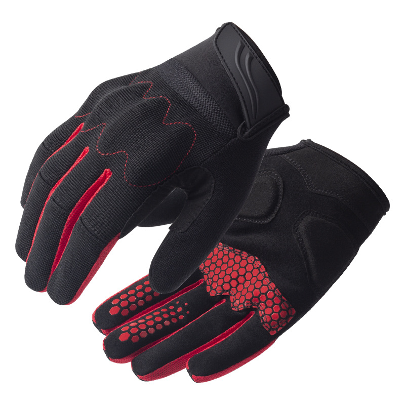 Välisrattakindad Meeste ja naiste mootorrattakindad viitavad kõik mägirattasõiduvarustusele, libisemisvastane puuteekraan_voghion.com