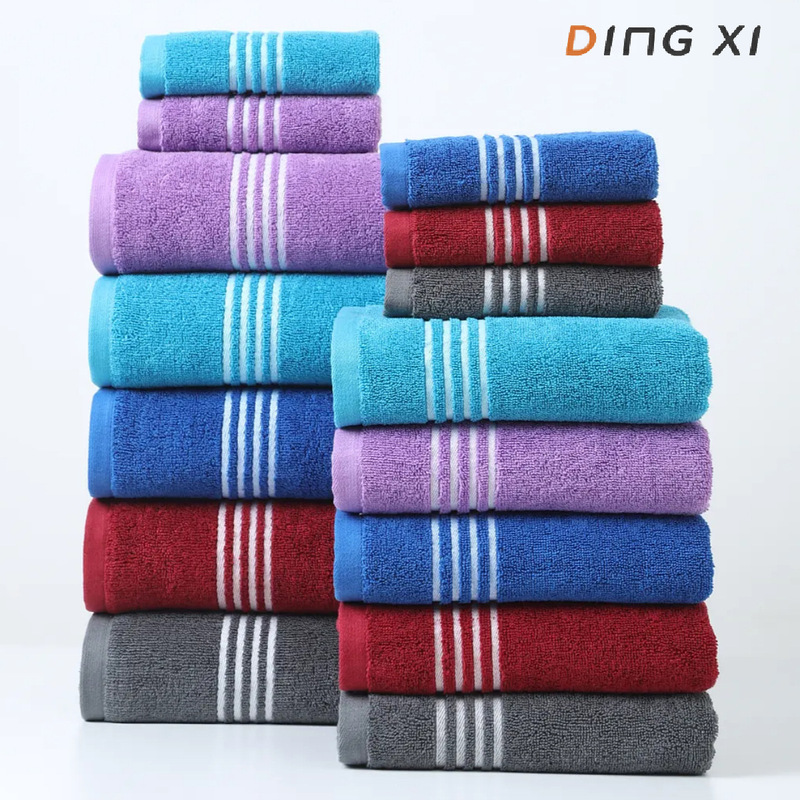 Cross-Border Foreign Trade Pure Cotton Large Towel 50*90 Absorbent Quick-Dry Face Wash Towel and Bath Towel Set Wholesale Customization Cross-Border Foreign Trade Pure Cotton Large Towel 50*90 Absorbent Quick-Dry Face Wash Towel and Bath Towel Set Wholesale Customization