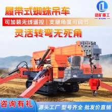 蜘蛛吊自行走小型起重机 折叠伸缩液压悬臂 可移动履带式吊车船吊