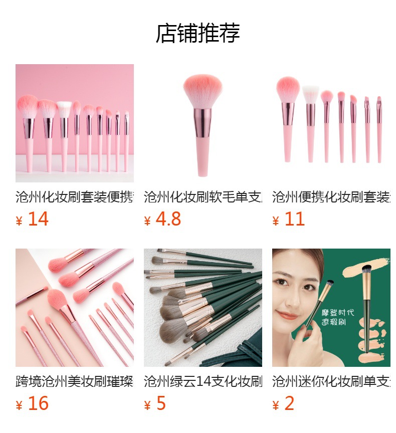 Cangzhou Bihai Chaosheng offers a complete set of 10 makeup brush sets, including foundation brushes, blush brushes, eyeshadow brushes, and makeup tools full figure