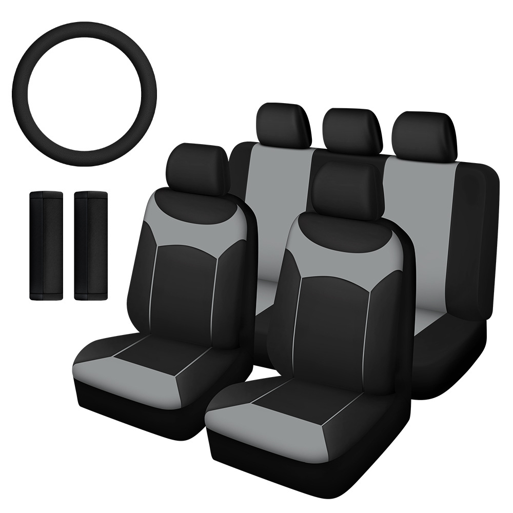 Comercio exterior cubierta de asiento de automóvil general cuatro estaciones cubierta de asiento de automóvil general con cubierta de volante de hombro