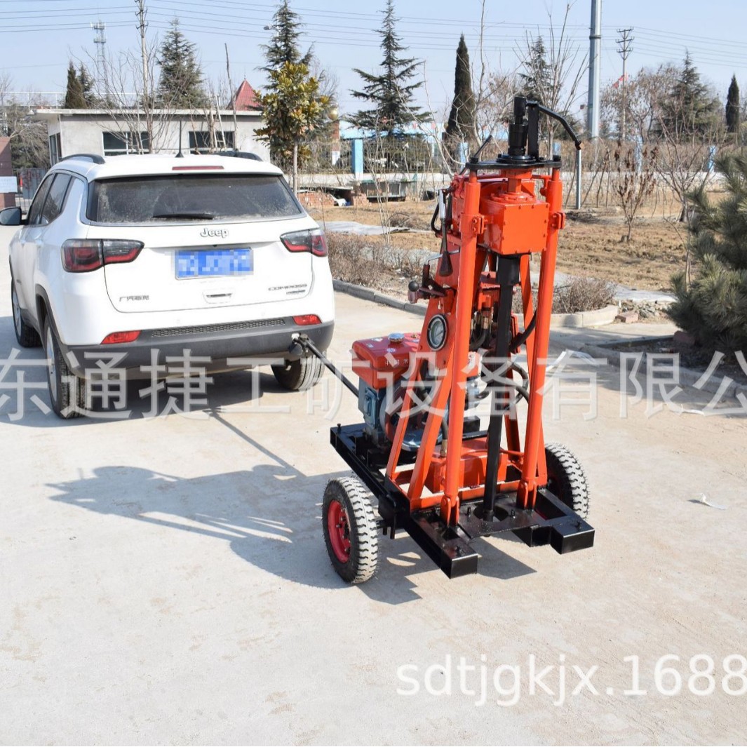 便携式背包探水勘探钻机  小型轻便式柴油岩石钻眼机  水井钻探机