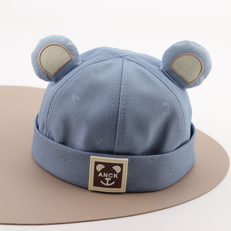 Sombrero para bebés primavera y otoño lindo pequeño niño Sombrero de primavera bebé delgado para salir a respirar gorra de piel de melón para niños