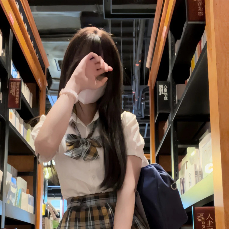 JK 制服チェック柄スカートホットガール犬ショートプリーツスカート日本の学校スタイル学生ウエストシャツスーツ|undefined