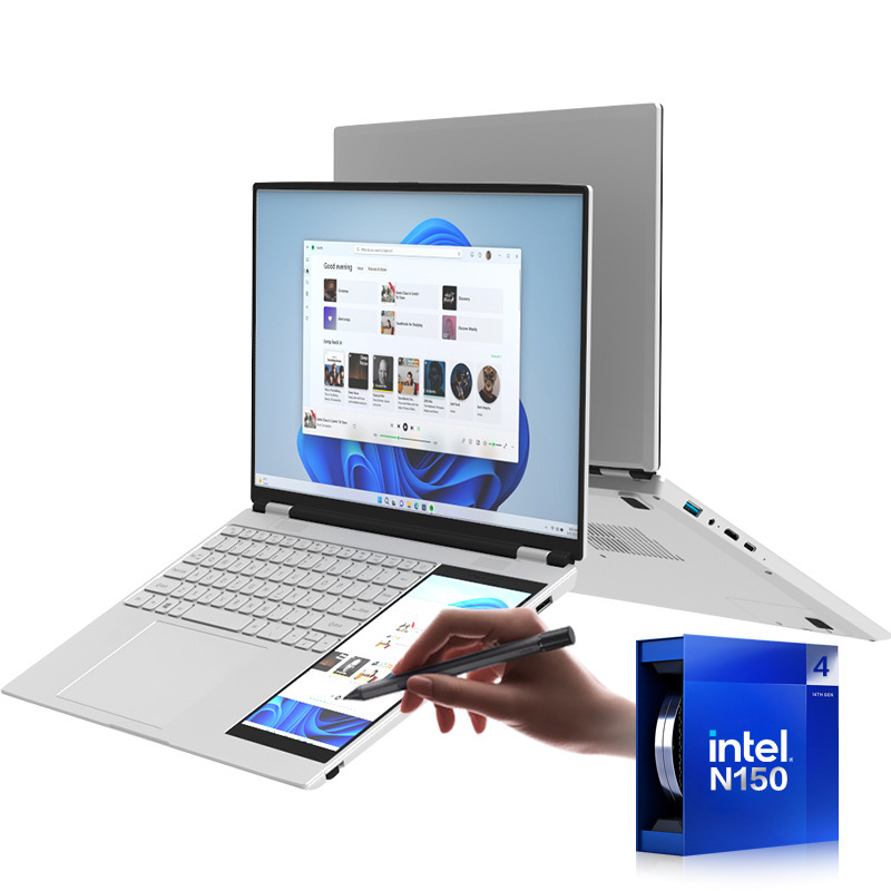 Stiejo HL156D private model new 15.6 inch double screen ultra-thin notebook computer office game computer wholesale Stiejo HL156D private model new 15.6 inch double screen ultra-thin notebook computer office game computer wholesale