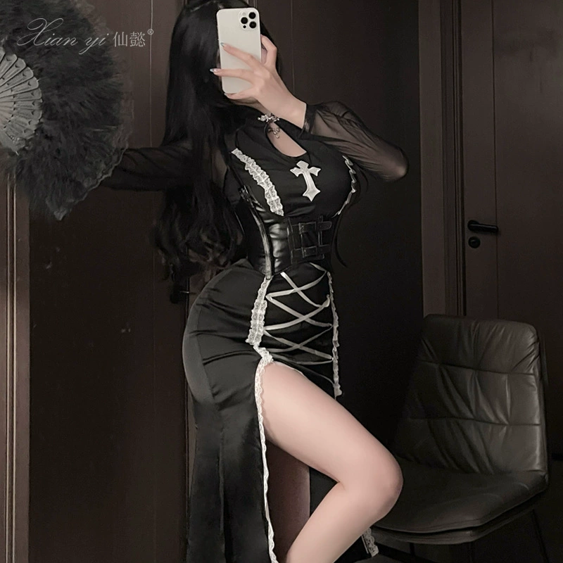 Бессмертное сексуальное белье Сексуальный ремонт женской тематической вечеринки на Хэллоуин