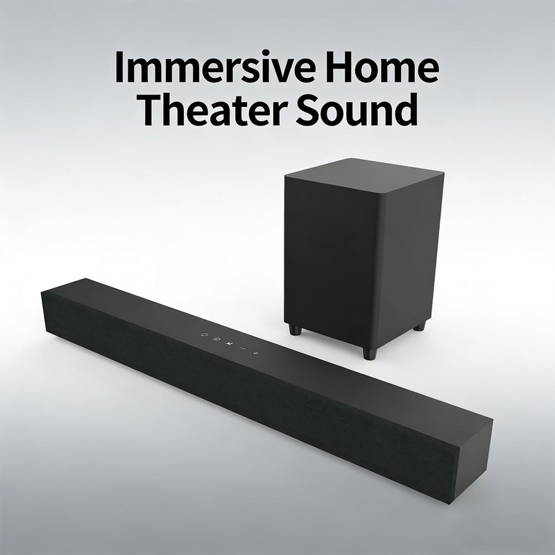 100W high-power soundbar speaker for TV, wireless home theater subwoofer
