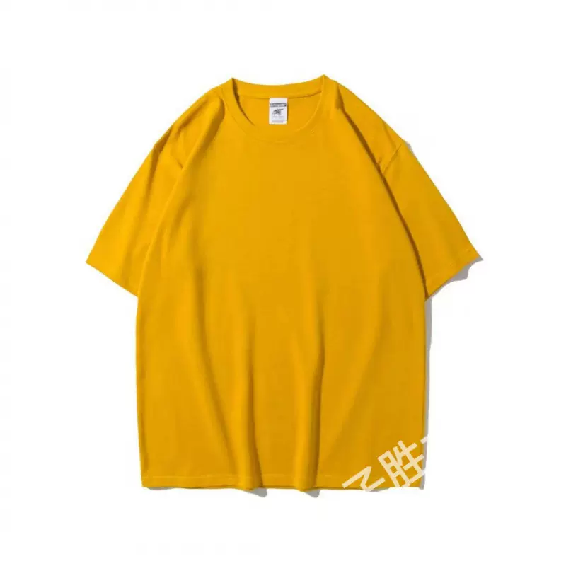 纯棉短袖T恤男士宽松休闲百搭圆领潮流情侣半截袖体恤衫印字LOGO