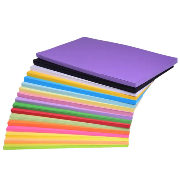 70g 80g papel de copia en color 100 hojas de papel de impresión láser de inyección de tinta A4 papel de impresión de color origami DIY a mano papel de tarjeta de color