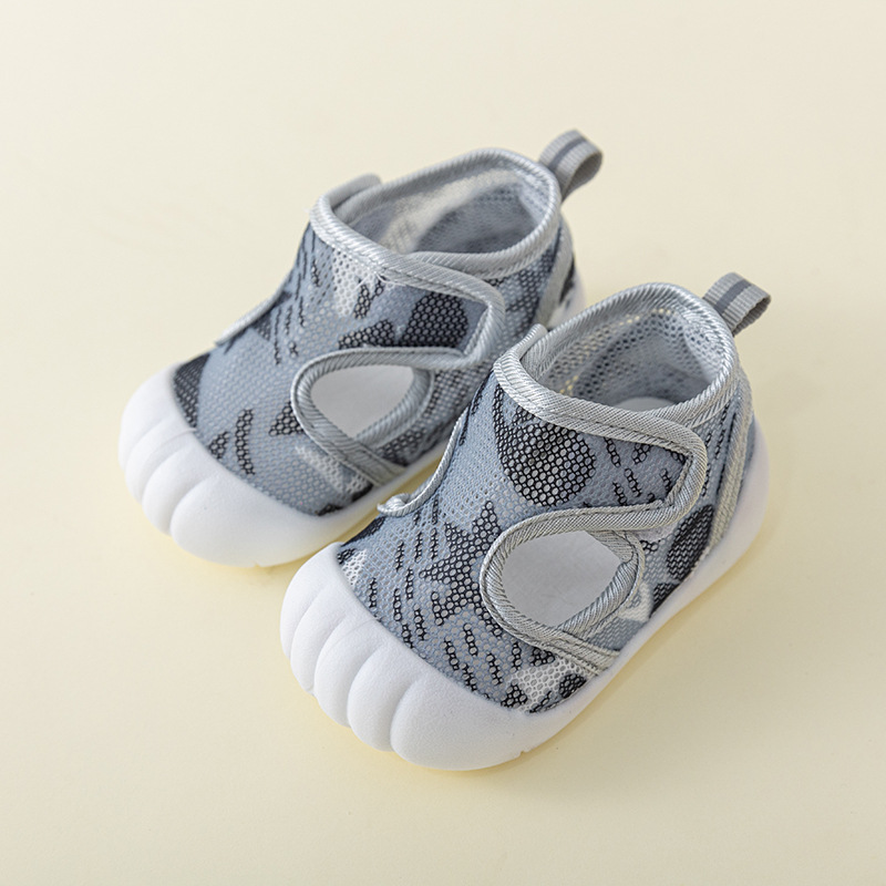 Sandalias para hombre, zapatos de verano para bebés pequeños, de 0 a 1-2 años, zapatos de malla para bebés con suela suave antideslizante, zapatos para bebés femeninos, zapatos de suela plana