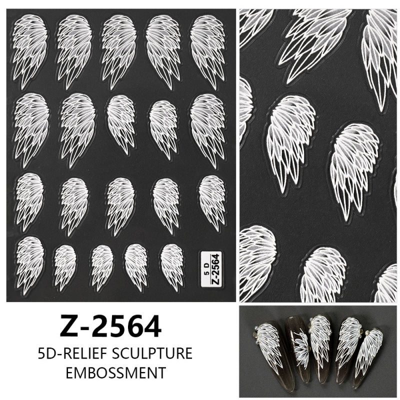 ヨーロッパとアメリカのクリスマスネイルアートステッカー漫画かわいい 5D 立体レリーフステッカー DIY ネイルアートアクセサリー子供のネイルステッカー|undefined