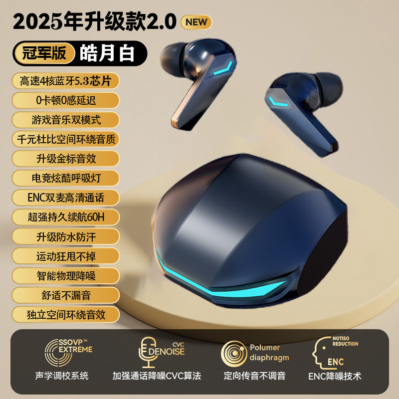 Auriculares Bluetooth Q86 Transfronterizos, Modelo 2025, Inalámbricos, con Cancelación de Ruido, de Alta Gama, Semi-Intraaurales, Deportivos, para Correr, con Batería de Ultra Larga Duración