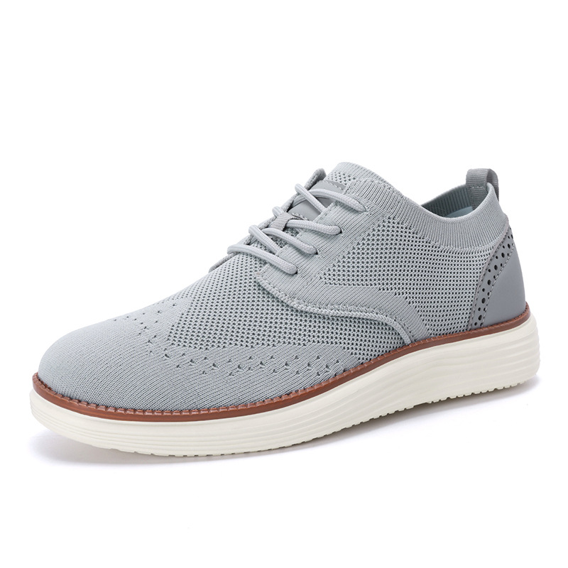 2025 nuevos zapatos casuales de hombre ligeros transfronterizos Amazonas tamaño 48 transpirables zapatos de tela voladora para hombres image 6