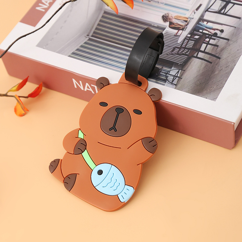 Capybara bagagerem i silikon för väskor och ryggsäckar_voghion.com