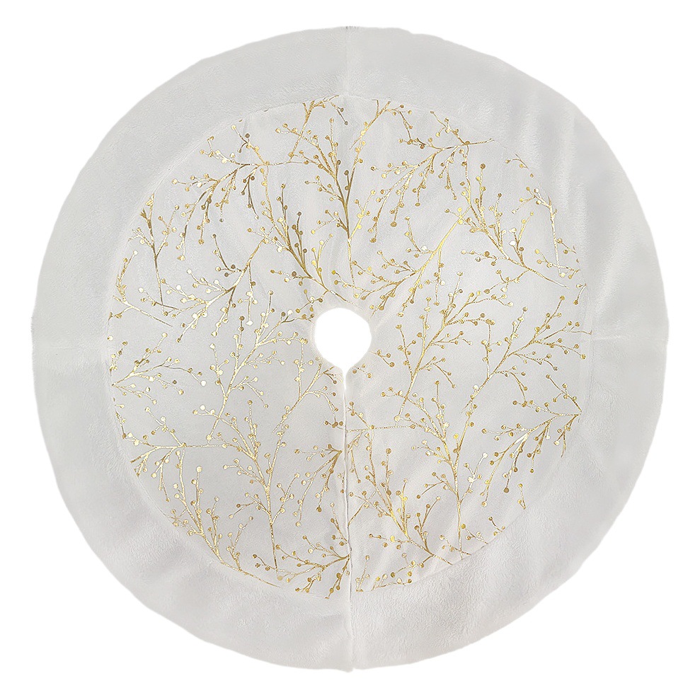 Amazon transfronterizo nueva costura estampado en caliente falda del árbol de Navidad Decoraciones árbol de Navidad árbol Grupo de suministros de decoración