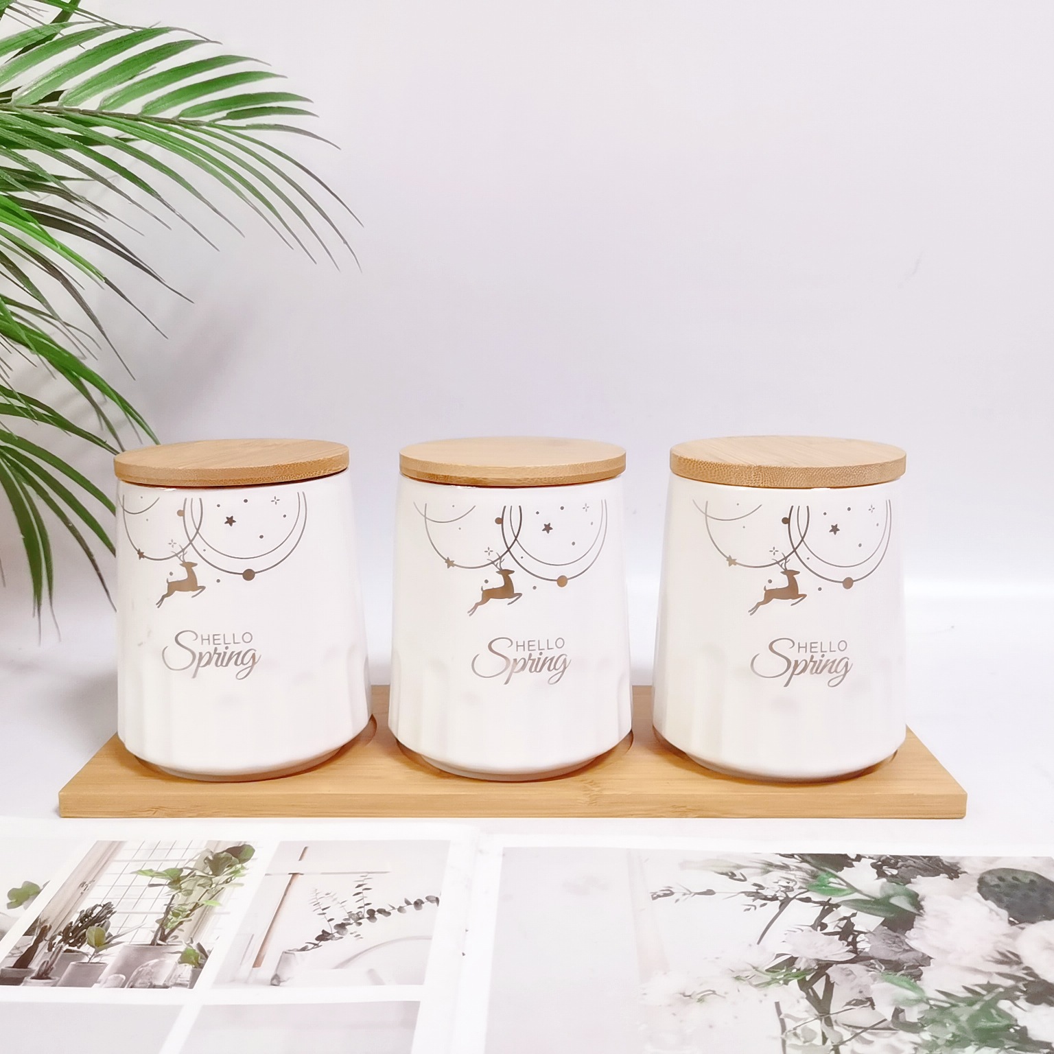 Exportación Oriente Medio exportación cerámica sellada tarro mate granos almacenamiento tarro cocina almacenamiento condimento tarro café té tarro