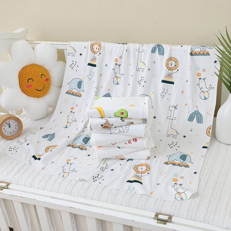 Pure Cotton Newborn Type a Swaddling Towel Baby Bag Single Four-Season Universal Thin Quilt Baby Blanket