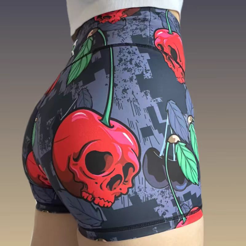 Nuevos pantalones cortos de yoga de tres puntos, cintura alta, cadera alta, sensación desnuda, alta elasticidad, transpiración, absorción de humedad, sudor, acondicionamiento físico, carreras, mujeres