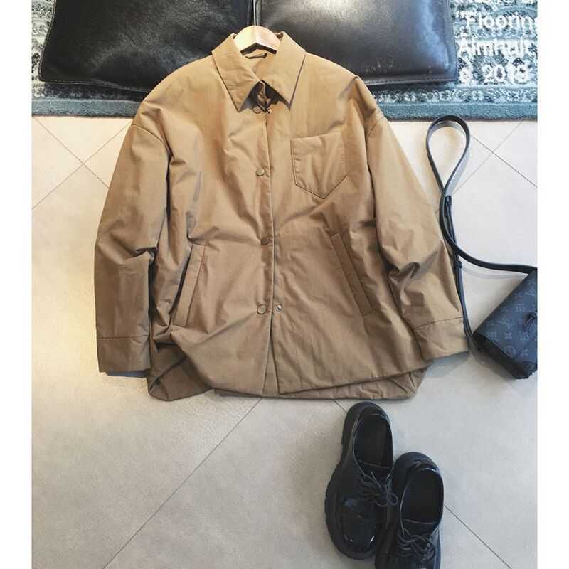 Yilu Lightweight and Practical Custom-Woven Polyester-Cotton Off-Shoulder Silhouette Shirt-Style Cotton Jacket for Drop Shipping Yilu Lightweight and Practical Custom-Woven Polyester-Cotton Off-Shoulder Silhouette Shirt-Style Cotton Jacket for Drop Shipping