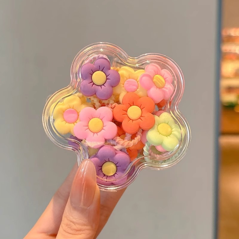 Cuerda para el cabello pequeña de color, cuerda para la cabeza, linda cuerda para el cabello de cola de caballo para niños, niña bebé, alta elasticidad, sin dañar el cabello, tocado de banda de goma