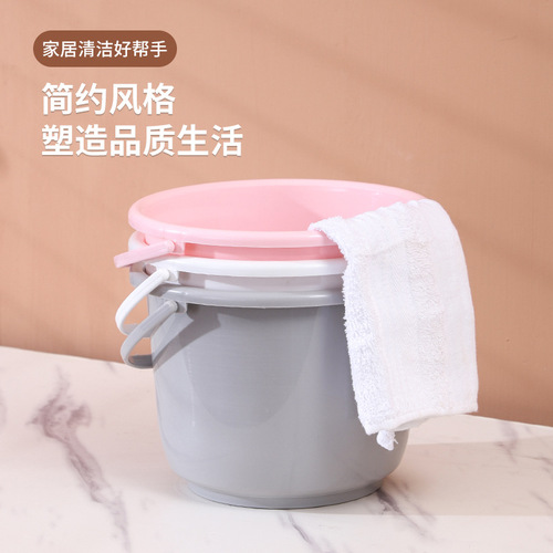Plastic Small Thickened Water Bucket Household Garbage Bin Portable Flower Potting Bucket Art Bucket Toy Storage Bucket Factory Wholesale