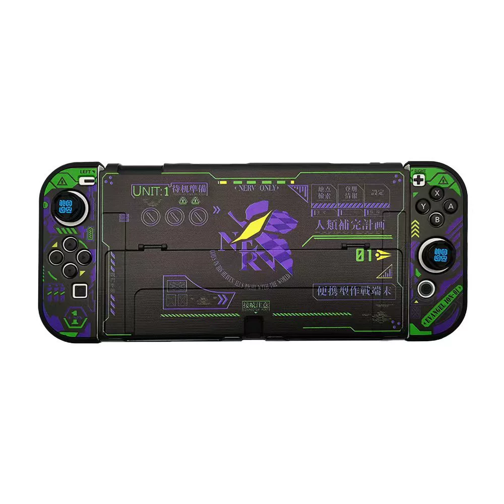 Защитная жесткая крышка (Nintendo Switch OLED) — разборная кожуховая крышка, печатные дизайны, варианты с rocker-бобами