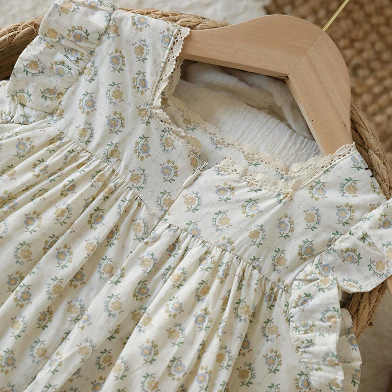 Летнее хлопковое платье, (Физика), детская одежда, floral print