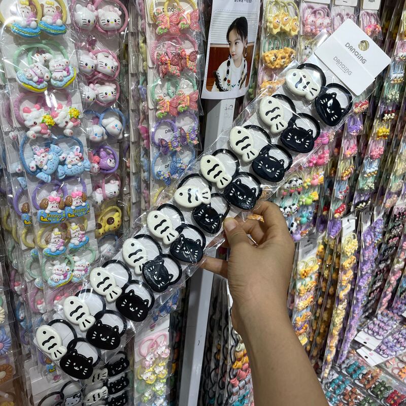 漫画KT子供の髪ひもマーメイド王女の髪輪かわいい皮筋ロープ子供の髪飾り卸売り義烏|undefined