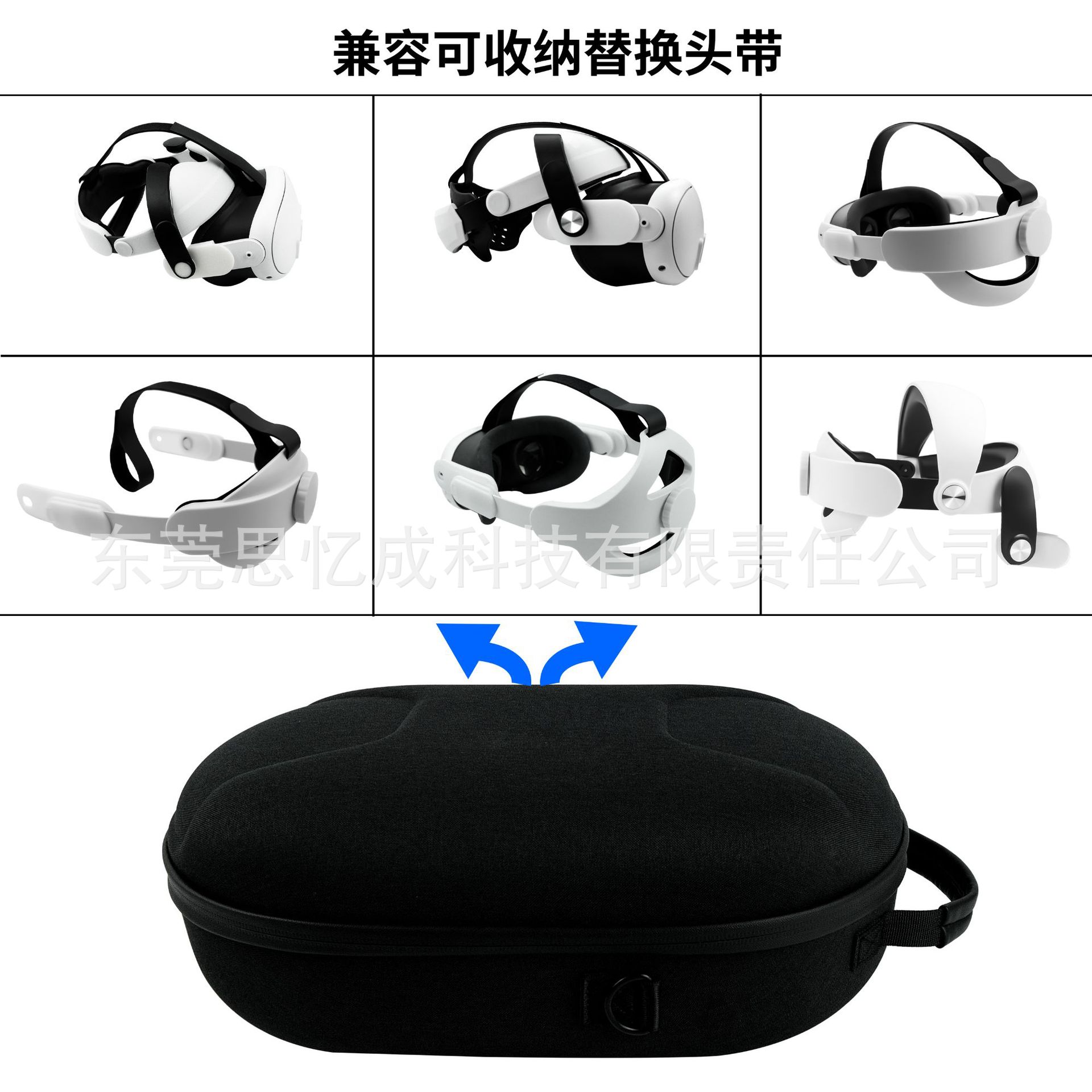 Aplicable Meta Quest 3 bolsa de almacenamiento portátil crossbody Quest 3 caja de almacenamiento VR Accesorios