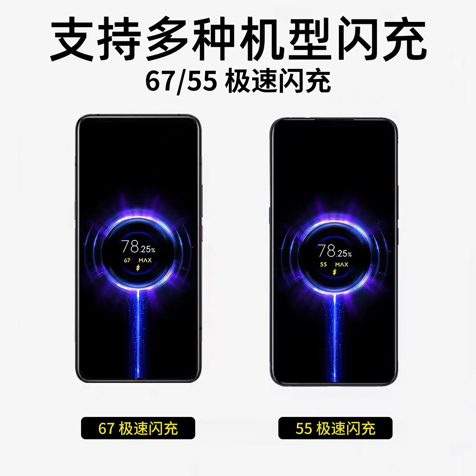 Cargador de teléfono móvil Xiaomi, cabeza de carga súper rápida, cargador de teléfono móvil tipo-c, paquete de certificación 3C.