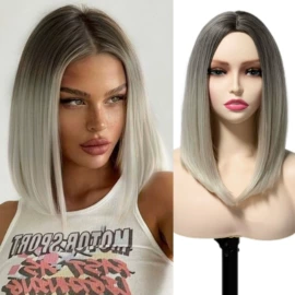 假发长卷发;假发马尾;假发短直发