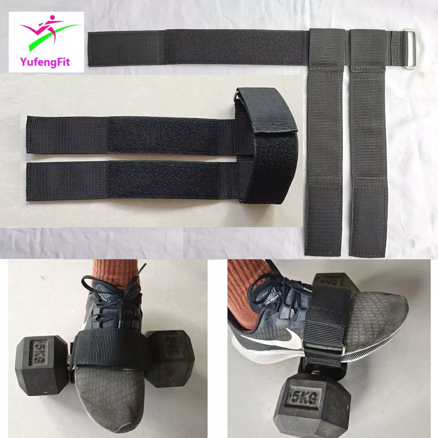 Yufengfit Новый штанга гантель ремешок на щиколотке фитнес Спортивное Защитное снаряжение отягощение Пряжка для ног галстук шнурки