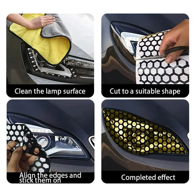 Vehicle Personalized Modification Stickers — Car headlight protective film