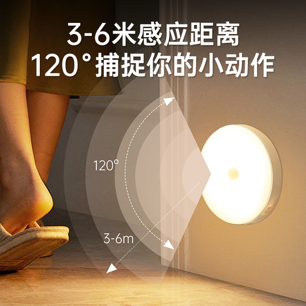Intelligent human body induction lamp for waking up at night