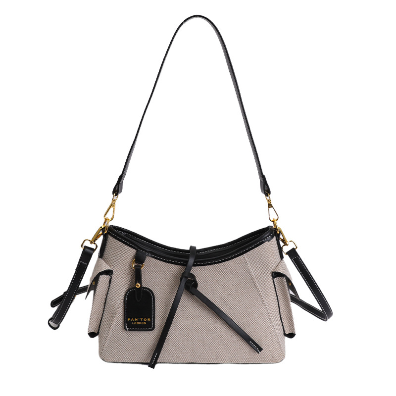 Bolsas de tendencia transfronterizas para mujeres 2026 nueva moda lino de hombro mochila de viaje casual bolsa de mano image 8