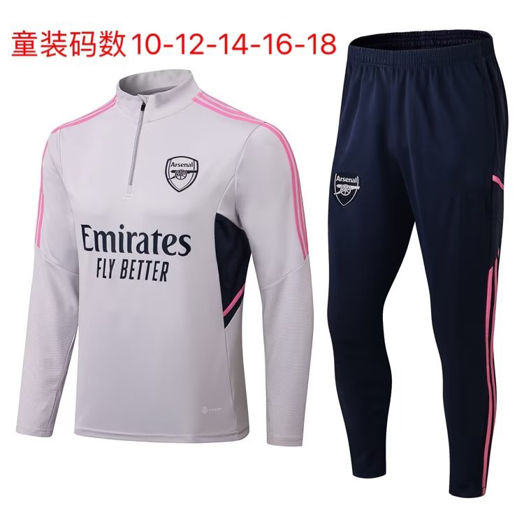 21-22 Traje de entrenamiento de fútbol de manga larga de media tracción Paris Arsenal Dortmund Chelsea al por mayor