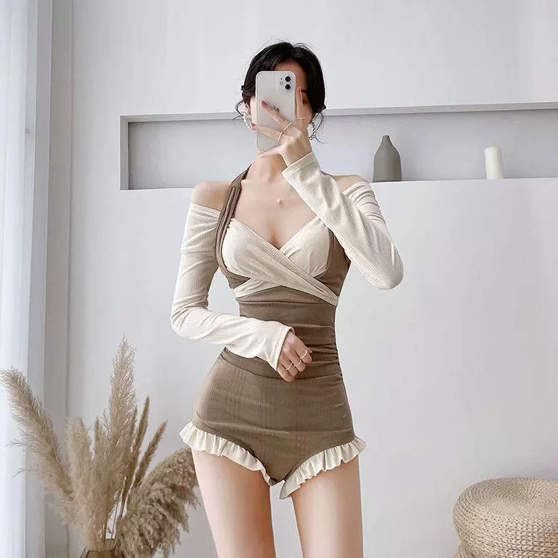 Summer swimwear, overall, fresh protective underware