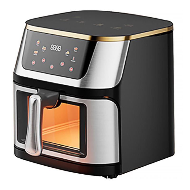 Air Fryer 10 Liters Large Capacity Cross-Border Export Household Stainless Steel Visible Air Fryer Multifunctional