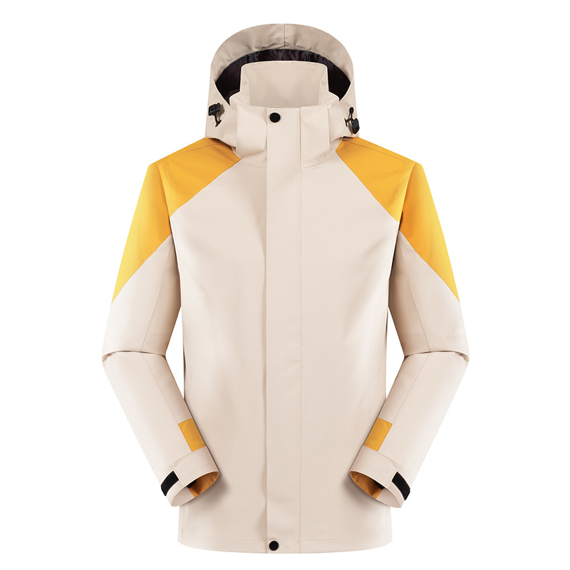 Otoño y invierno vestir de asalto personalizado mangas largas hombres y mujeres caminando campamento al aire libre a prueba de viento impermeable equipo chaqueta de trabajo