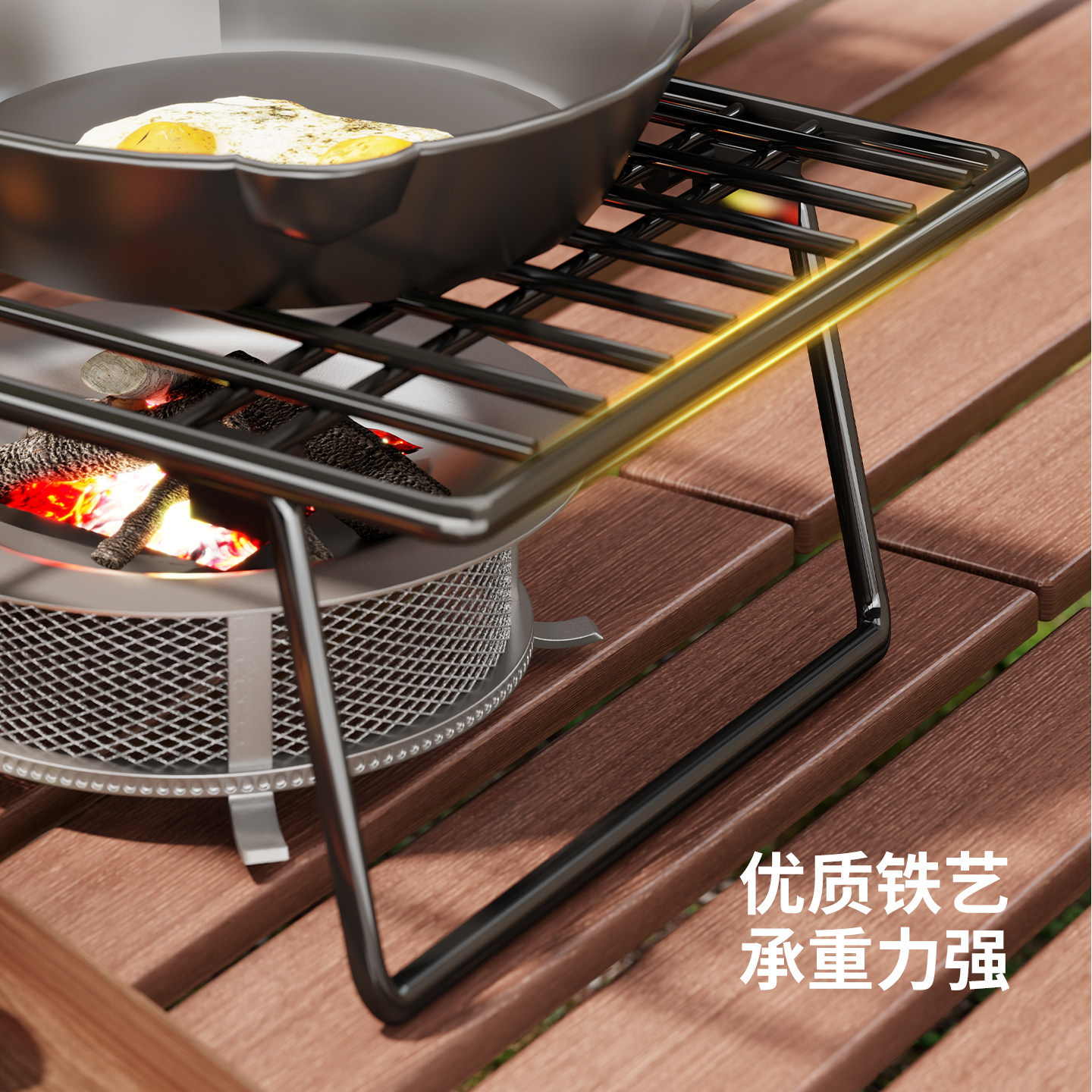 Soporte Portátil para Estufa de Camping, Multifuncional, para Picnic